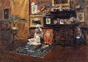 William Merritt Chase Studio Interior oil on canvas